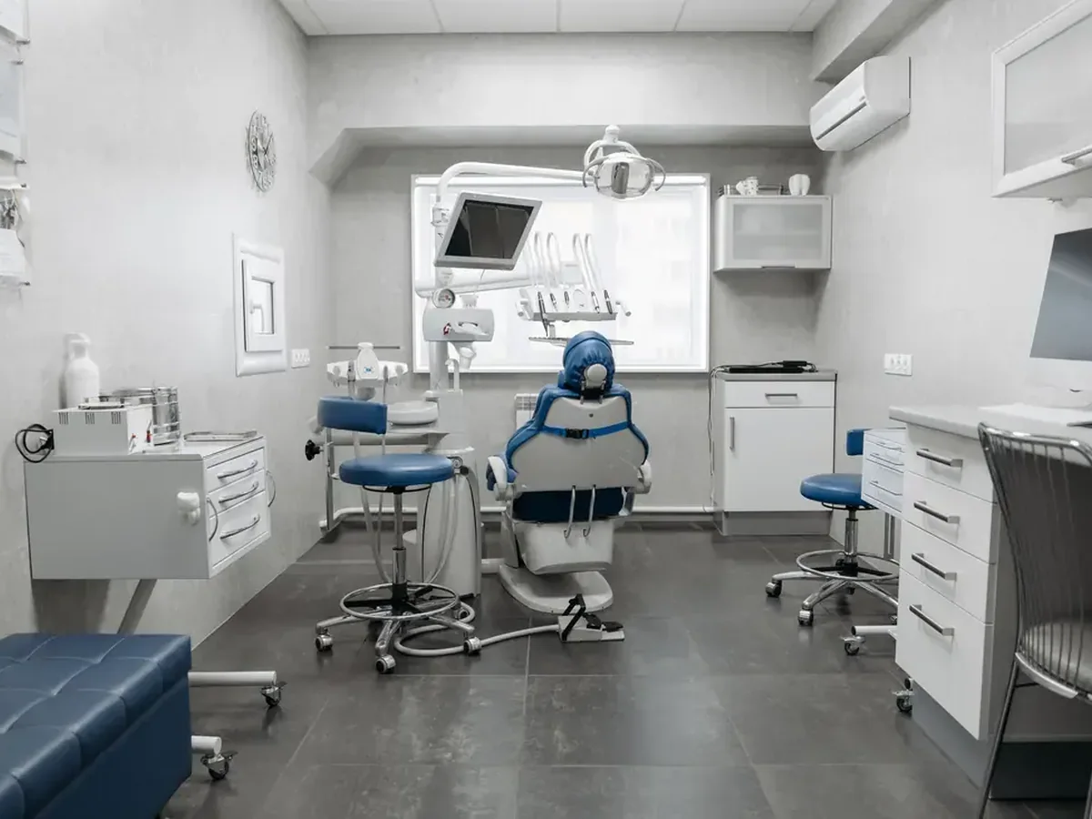 Instrument drawer and sterilization center casework laid out for a clean-to-dirty workflow