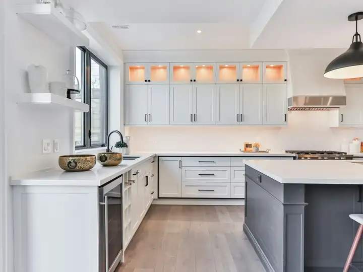 Custom kitchen cabinetry built for a Lexington home